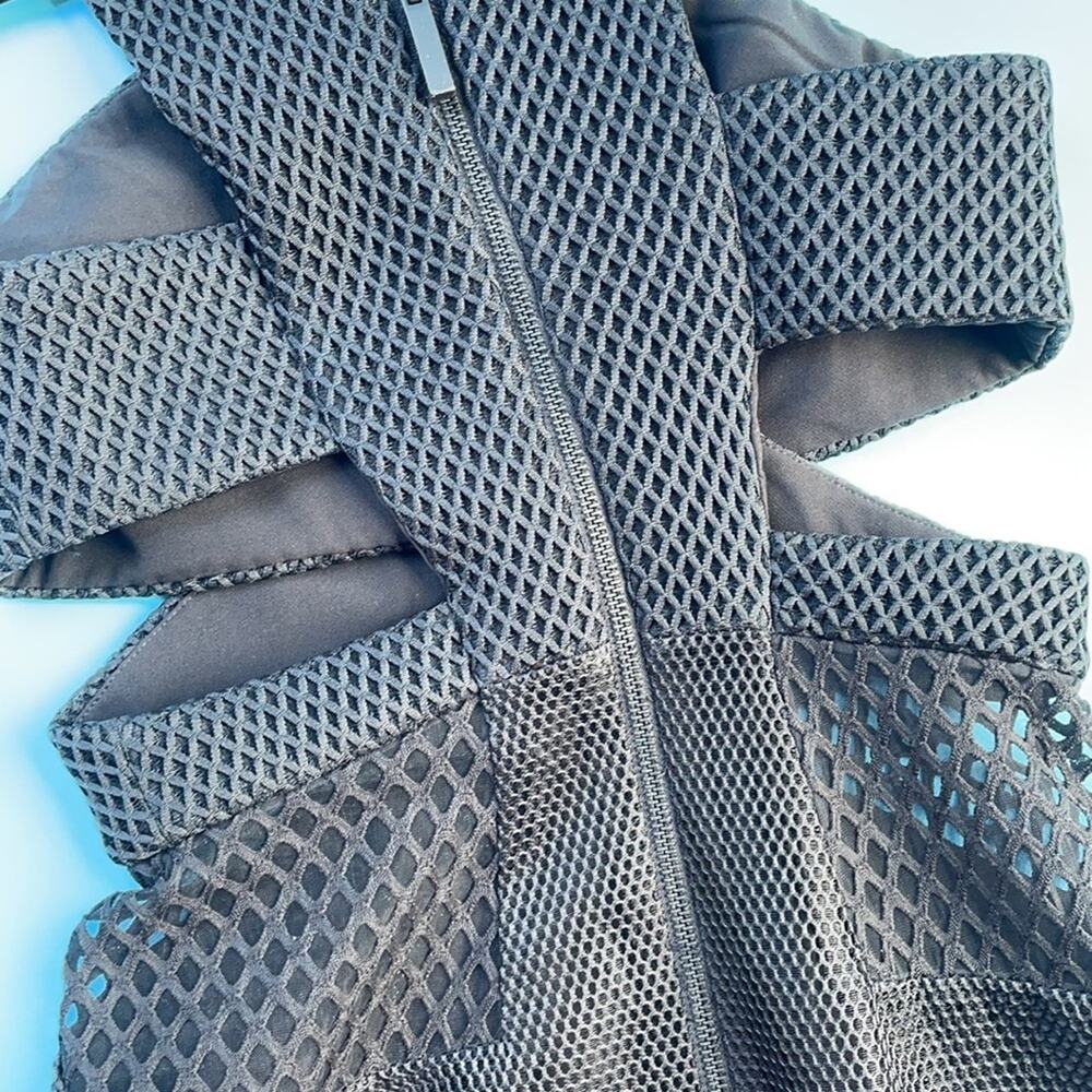 NWOT Kendall & Kylie Women’s Black Jana Mesh Spliced Midi Dress Size Small - Picture 13 of 13